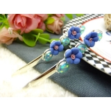 韩国正品  永久闪耀花朵对夹发夹韩式复古发饰边夹头饰-15号	