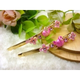 韩国正品  永久闪耀水晶边夹 刘海夹 发卡 顶夹-16号