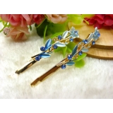 韩国正品  永久闪耀 水晶边夹 刘海夹 发卡 顶夹-16号	