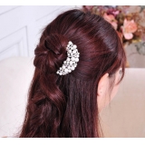 珍珠水钻合金盘发大插梳永久保色发梳头饰发饰-20	