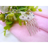 进口水钻发梳头饰品韩版发卡发插	