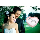 对戒 简单爱情简约时尚韩版男女士潮人指环 礼品盒装	