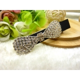 韩版水钻发夹蝴蝶结鸭嘴夹抓夹刘海一字夹顶夹边夹