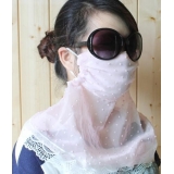 夏季防UV旅行防晒口罩防尘户外超大护颈防紫外线口罩女-8