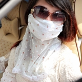 夏季防UV旅行防晒口罩防尘户外超大护颈防紫外线口罩女-8	