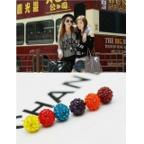 响当当饰品星星球耳钉-施华洛世奇水钻耳钉