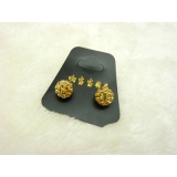 响当当饰品星星球耳钉施华洛世奇水钻耳钉	