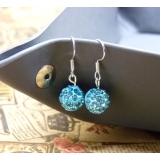 施华洛球耳环耳钉 饰品 防过敏耳坠 日韩流行长款耳环	