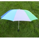 可爱公主伞16骨自动超大晴雨伞折叠送伞套 10K彩虹伞	