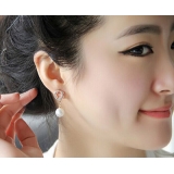 日韩精致时尚气质水钻耳钉耳环耳挂 女防过敏耳饰品	