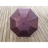 韩国太阳伞遮阳伞超强防晒晴雨两用伞折叠伞黑胶时尚女士防紫外线-----豹纹接边三折1719