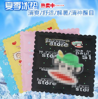 可爱卡通图案糖果色冰垫批...