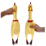  仿真捏捏乐发声出气 整蛊减压黄鸡 发泄玩具皮叫-惨叫鸡(上叫叫惨叫黄鸡)