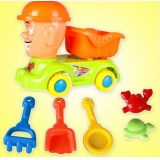 特价沙滩玩具 玩沙工具推车 光头强沙滩车688-16