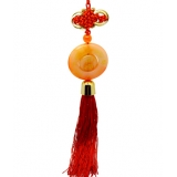  汽车饰品 挂饰 平安符 玉佩拉丝 开光 出入平安 保平安（精品）	