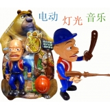 正品发光头强玩具熊出没会说话的公仔生日礼物-吸塑款光头强132