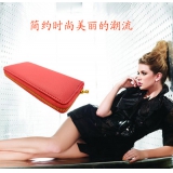 复古时尚简约钱包 女长款韩版大容量女式钱夹手包 拉链多层钱夹