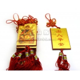 财神中国结汽车挂件 毛泽东车挂饰件吊坠保平安/毛主席汽车挂件  -财神挂件