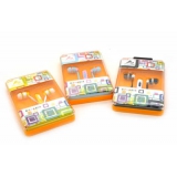 手机线控耳机 入耳式耳塞 耳麦苹果三星小米华为 电脑游戏机通用耳机 -EV-A804	