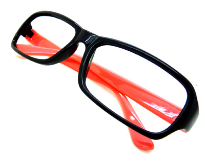 双色大框眼镜框 无镜片眼睛框架/0606眼睛架