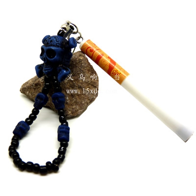 小烟手机链 个性骷髅手机挂件 手机饰品	