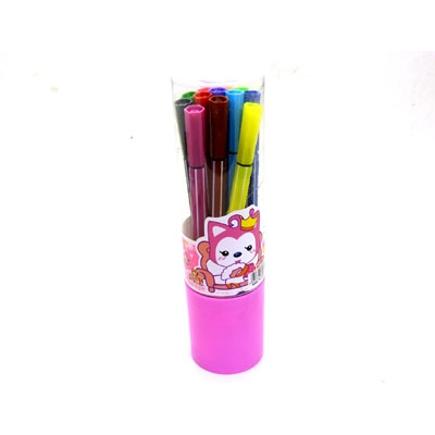 【开学新品】圆筒包装阿狸儿童画画笔文具----圆筒装水彩笔