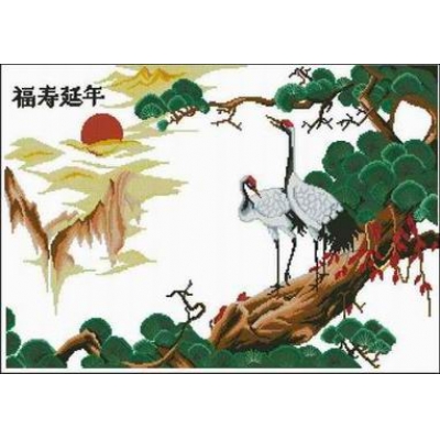 福寿延年（印花）	
