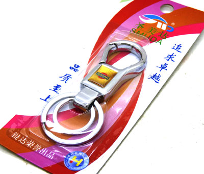 汽车钥匙扣 钥匙圈双环扣---8033圣美达不锈钢双圈钥匙扣