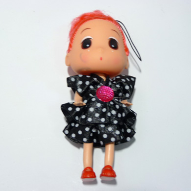 女孩玩具包包挂件钥匙链芭比娃娃挂件	