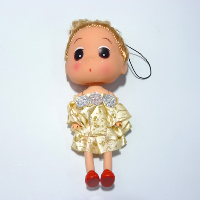 女孩玩具包包挂件钥匙链芭比娃娃挂件	