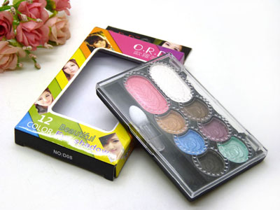 ORD影楼专业丹妮9色眼影盘眼影盒 送眼影刷-D08	