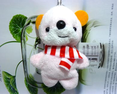 可爱带围巾小熊挂件	