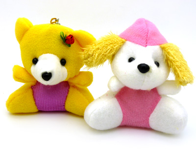 泰迪熊毛绒玩具 小熊挂件卡通花束公仔 小熊手机挂件 时尚包包钥匙挂件