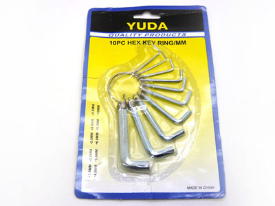 10件套加长特长亚光球头内六角扳手套装内六方-内六角