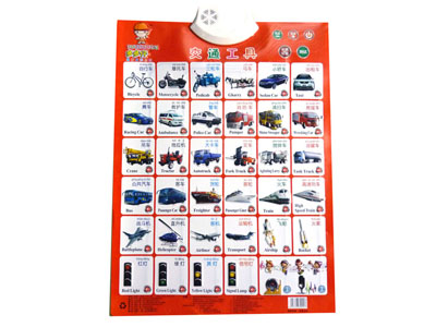 宝宝早教发声挂图全套 看图识字发音凹凸立体挂图-发声桂图