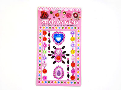 手机贴画水晶贴水钻贴纸立体贴玩具宝石奖励贴-2号	