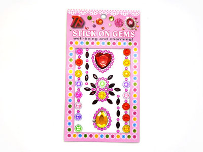 手机贴画水晶贴水钻贴纸立体贴玩具宝石奖励贴-2号	