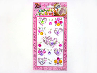 汽车贴 笔记本水钻贴纸 钻石贴纸-4号	