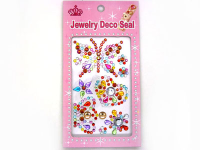 手机汽车大颗宝石贴画独立背胶心形奖励贴纸-7号