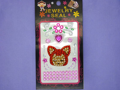 多色卡通手机贴钻DIY材料 整版贴纸-12号	