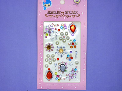 手机汽车大颗宝石贴画独立背胶心形奖励贴纸-8号