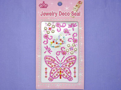 儿童奖励贴画 独立背胶DIY钻贴蝴蝶-+6号