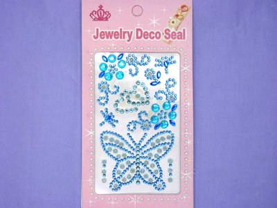 儿童奖励贴画 独立背胶DIY钻贴蝴蝶-+6号