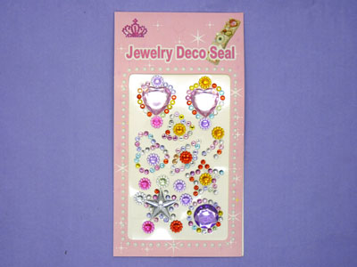 手机贴画水晶贴水钻贴纸立体贴玩具宝石奖励贴-+8号 