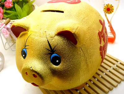 金沙猪创意礼品 小猪存钱罐 储钱罐/8寸金沙猪