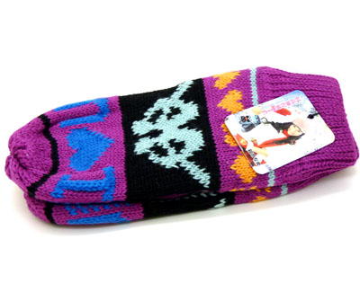 韩版可爱保暖手套女士秋冬季毛线连指手套 