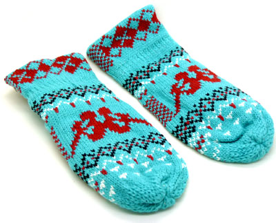 韩版可爱保暖手套女士秋冬季毛线连指手套