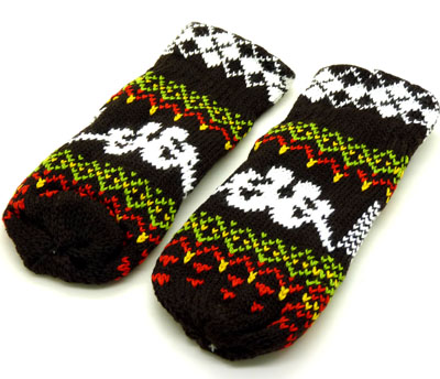 韩版可爱保暖手套女士秋冬季毛线连指手套 