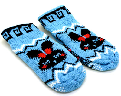 韩版可爱保暖手套女士秋冬季毛线连指手套 