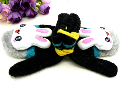 冬季全指时尚超可爱针织卡通手套（儿童